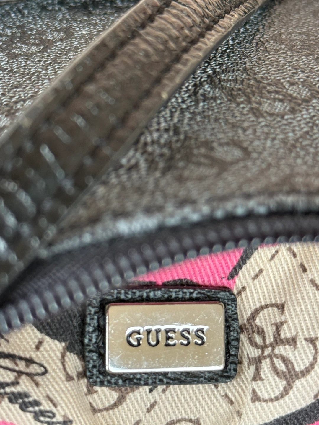 Guess Grey Monogram Crossbody Bag ⚽ - photo 5