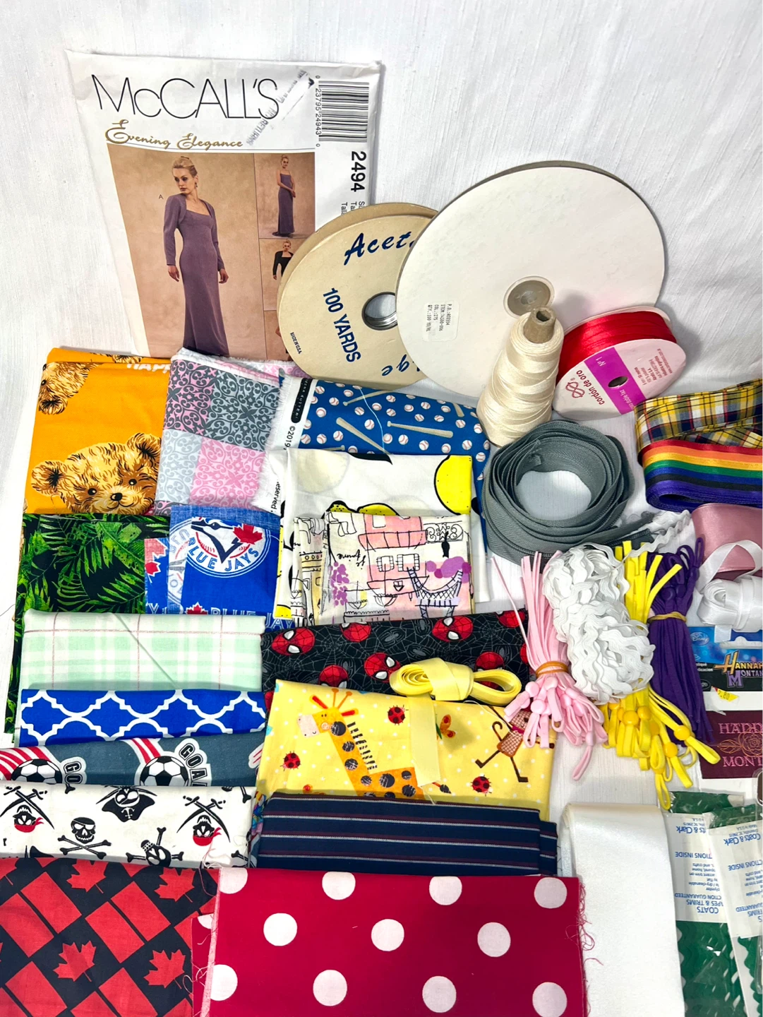 Crafting Fabric and Ribbon Bundle - photo 2