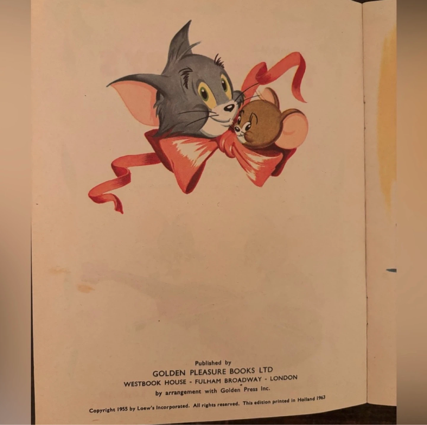 ⚽️MGM's 1963 Tom and Jerry's Party Children's Book - photo 3