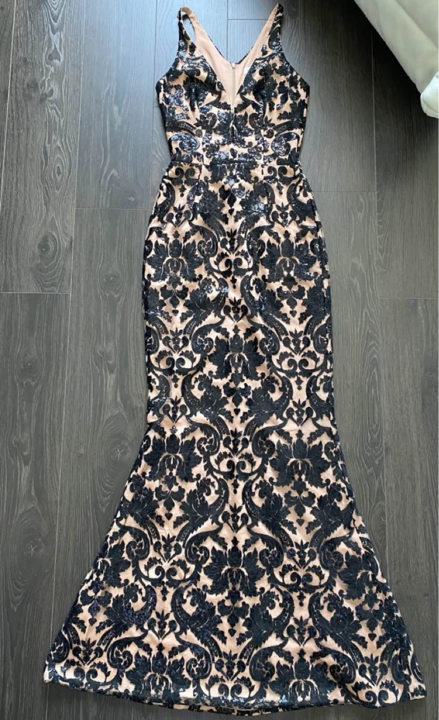 ⚽️ Dress The Population Sequined Gown Dress Elegant XS New - photo 2