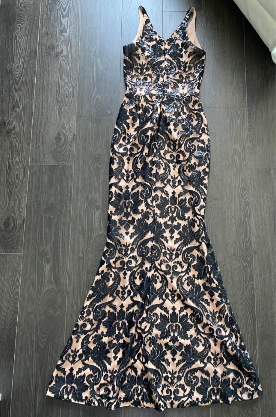 ⚽️ Dress The Population Sequined Gown Dress Elegant XS New