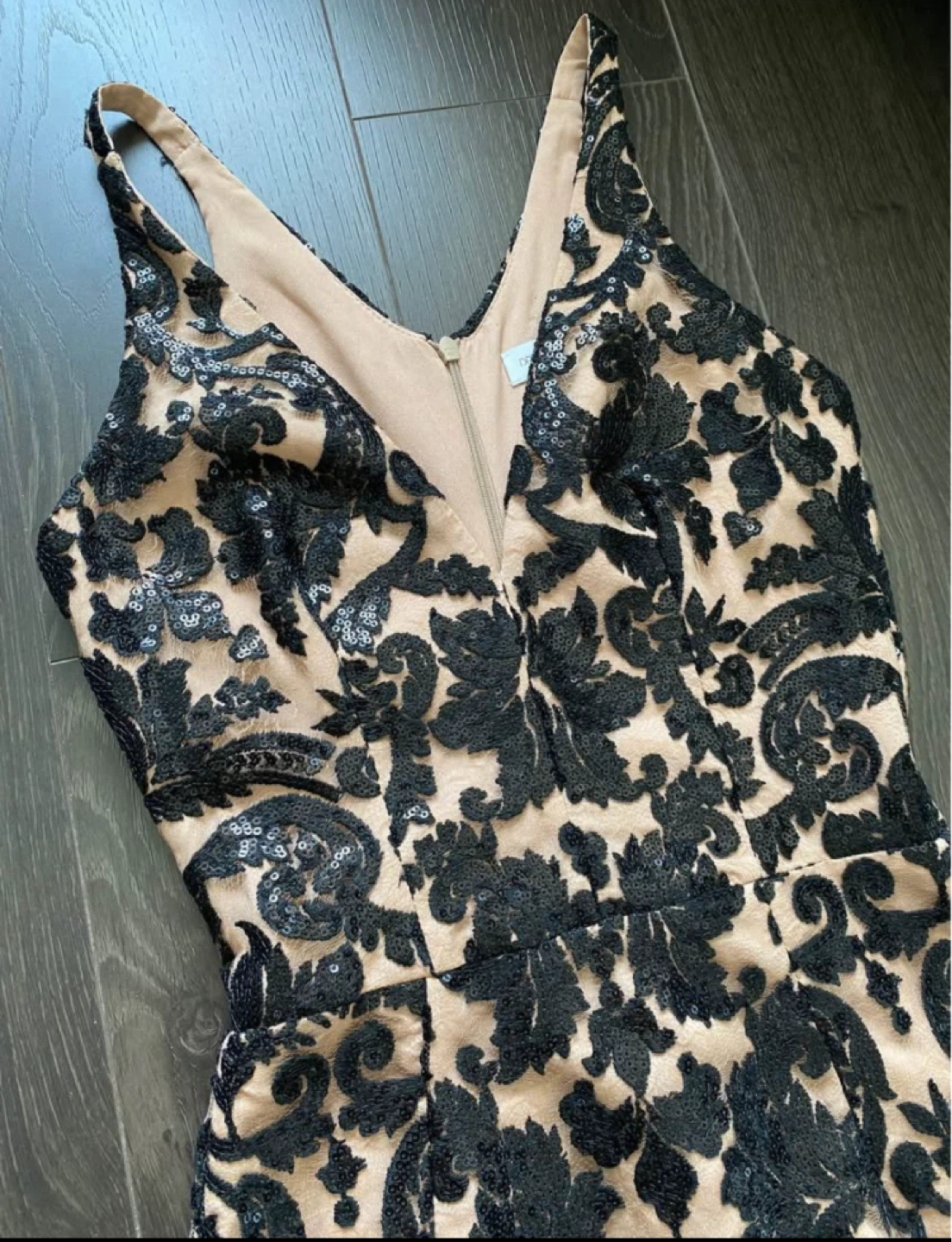 ⚽️ Dress The Population Sequined Gown Dress Elegant XS New - photo 3