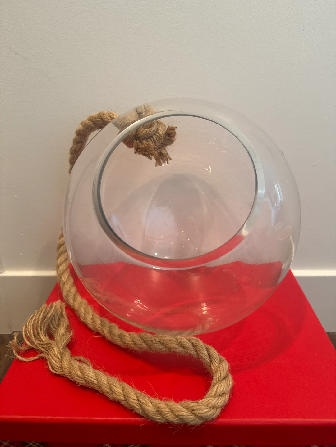 Hanging Glass Terrarium with Rope ⚽️