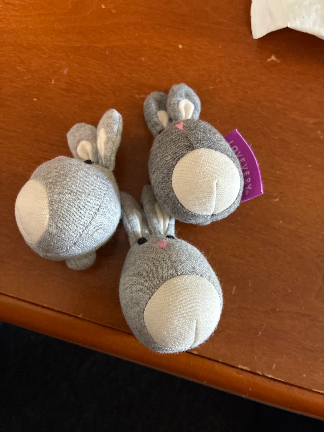Set of 3 Lovevery Plush Bunnies