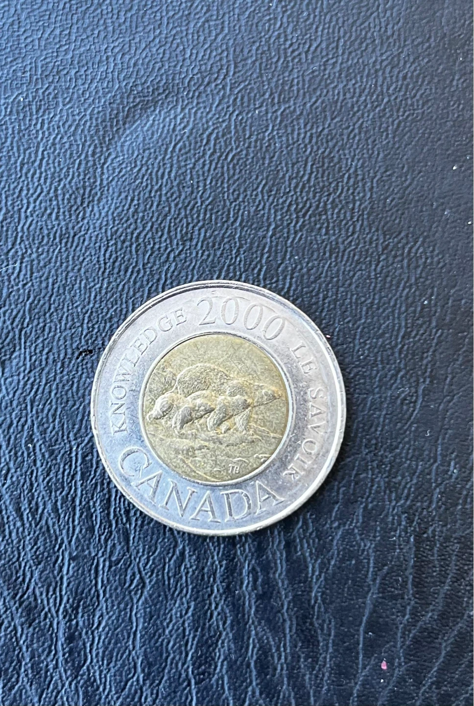 2000 Canada Path of Knowledge Toonie Two Dollar Coin