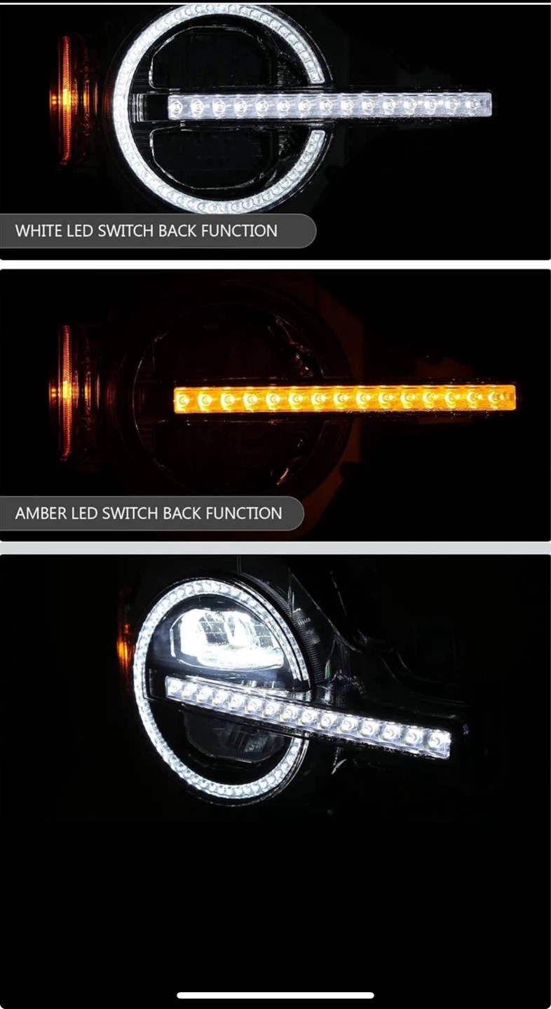 DNA MOTORING CHRYSTAL LED  HEADLIGHTS – 2021–2026 FORD BRONCO - photo 4