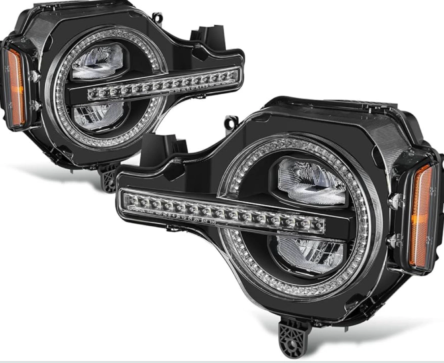 DNA MOTORING CHRYSTAL LED  HEADLIGHTS – 2021–2026 FORD BRONCO