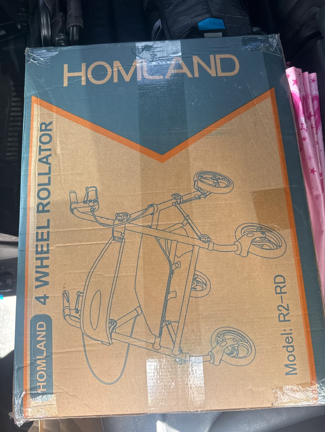 HOMELAND 4 Wheel Rollator Walker