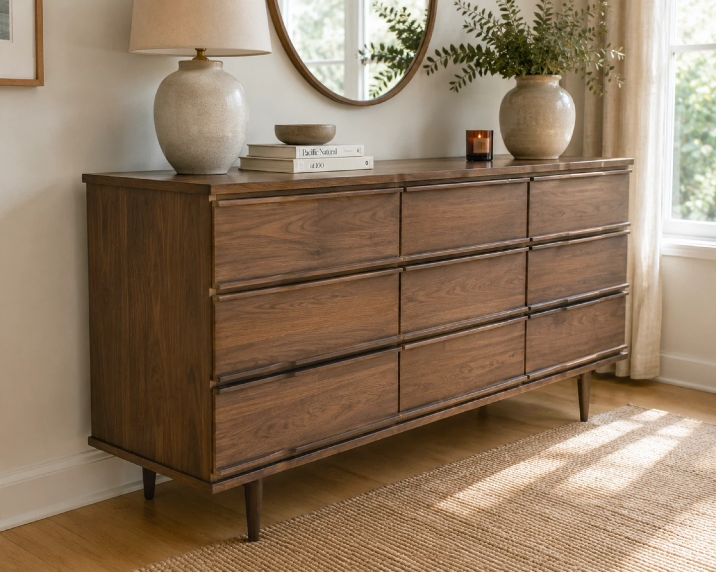 🌿 Mid-Century Walnut Dresser 🌿 - photo 3