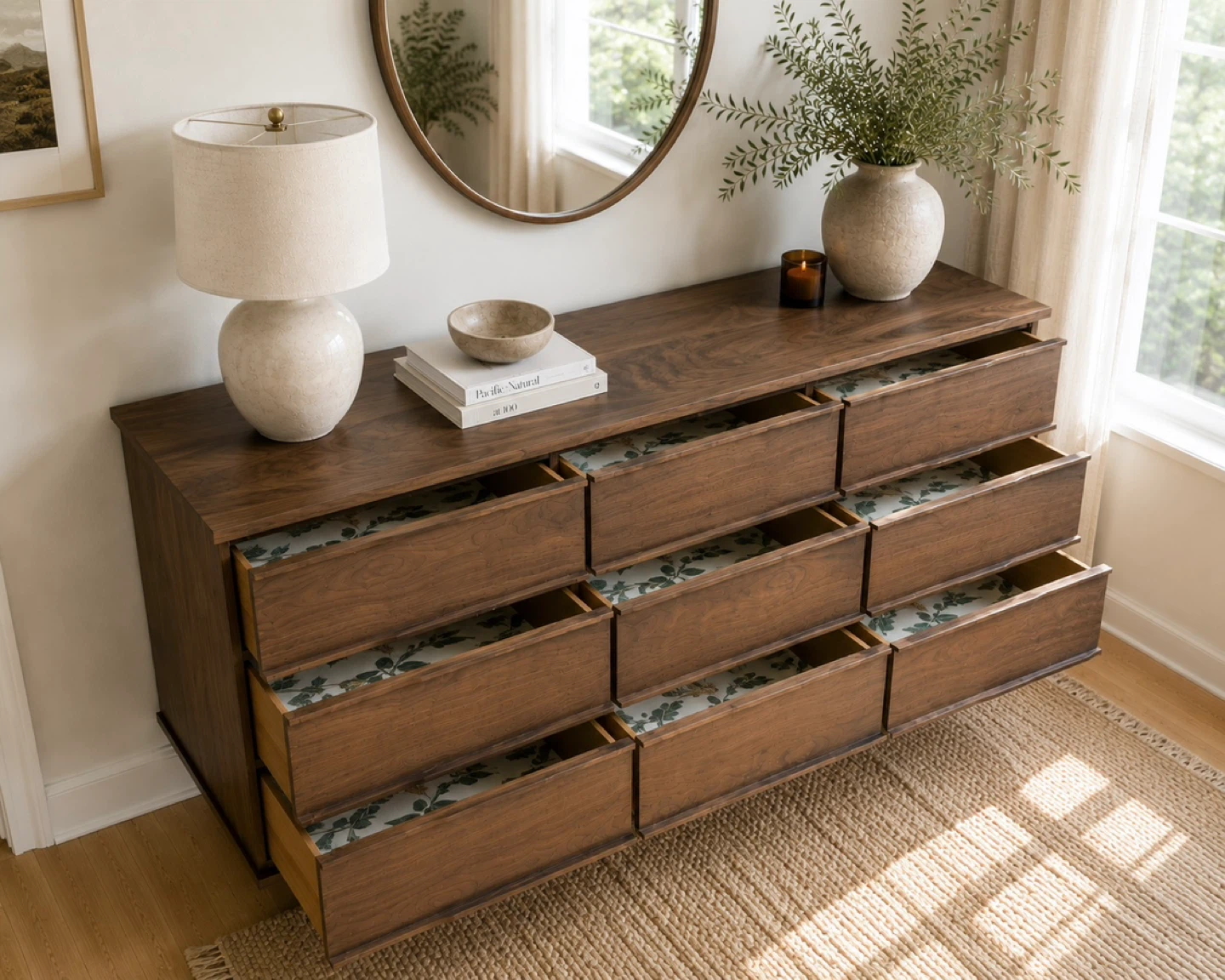 🌿 Mid-Century Walnut Dresser 🌿 - photo 4