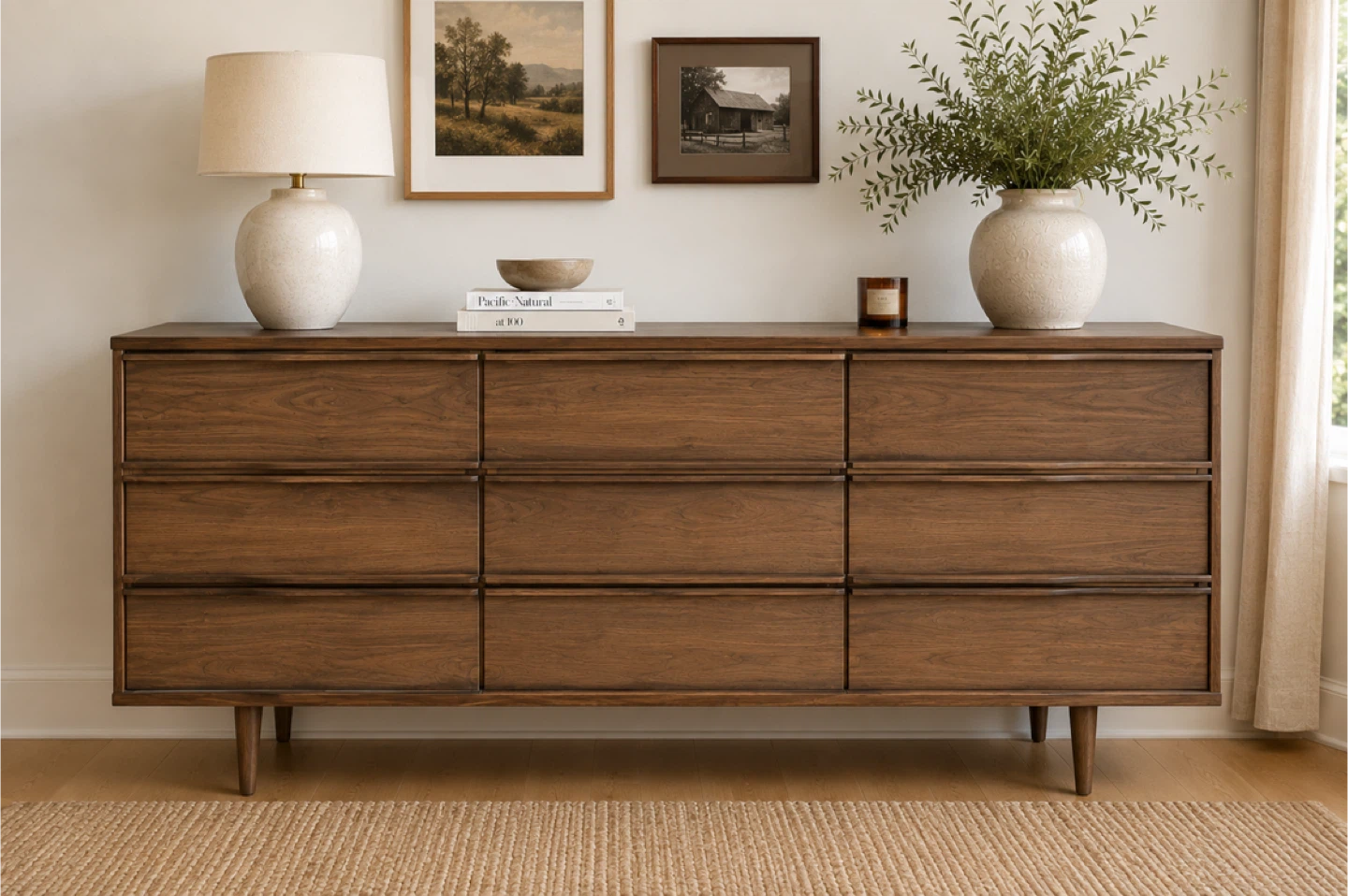 🌿 Mid-Century Walnut Dresser 🌿