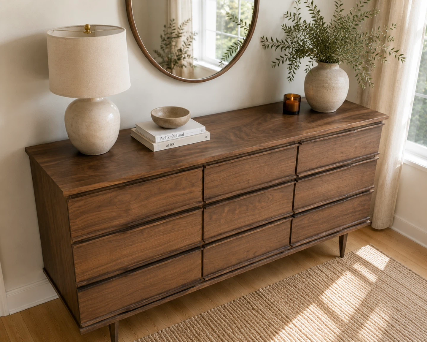 🌿 Mid-Century Walnut Dresser 🌿 - photo 5