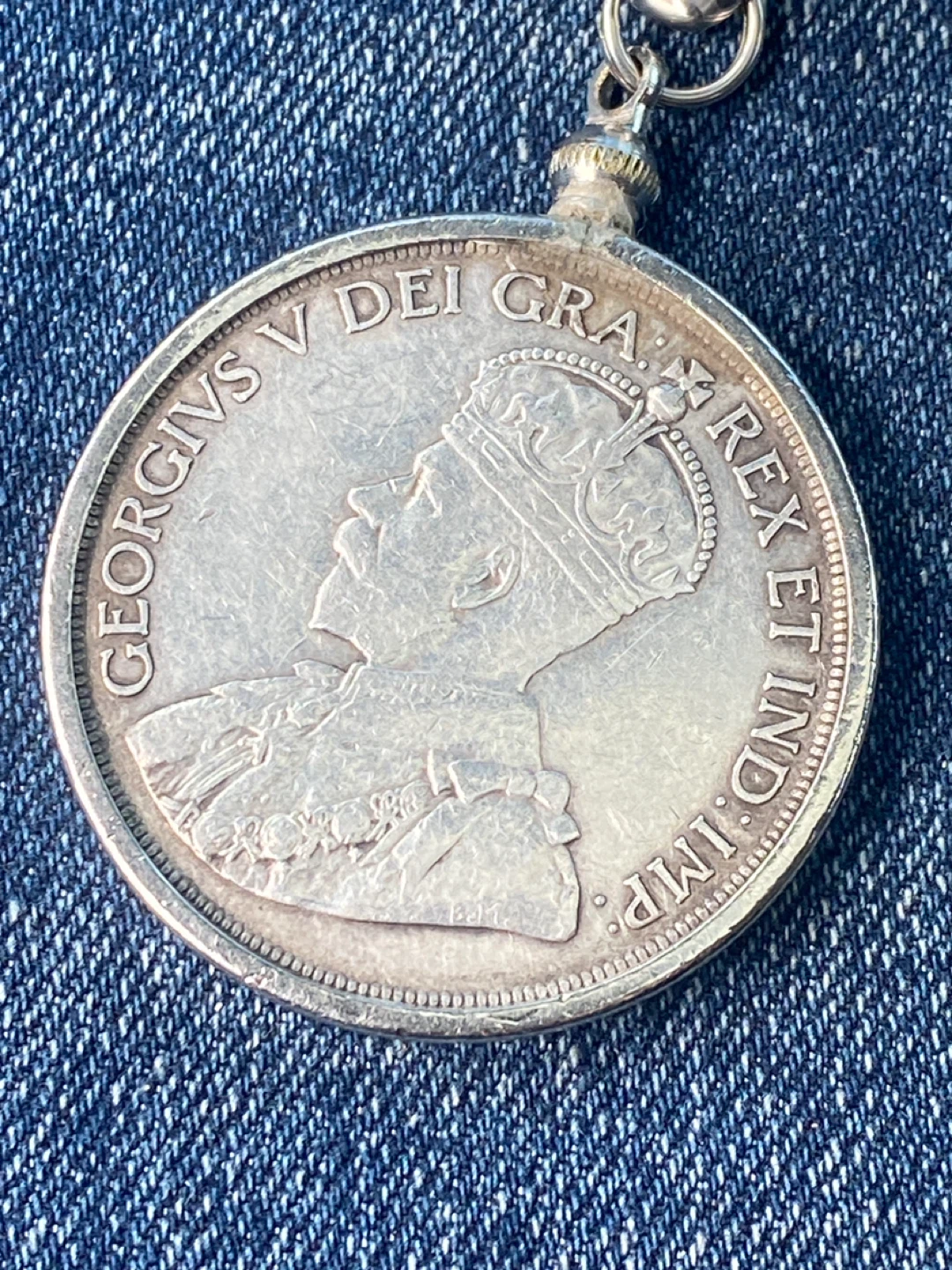 1936 Canadian Dollar Coin Keychain - photo 4