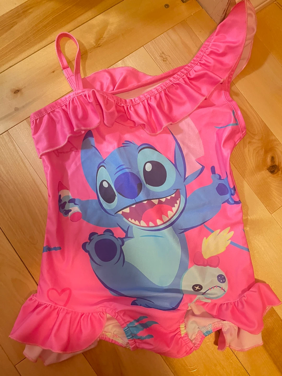 Girls' Stitch One-Piece Swimsuit