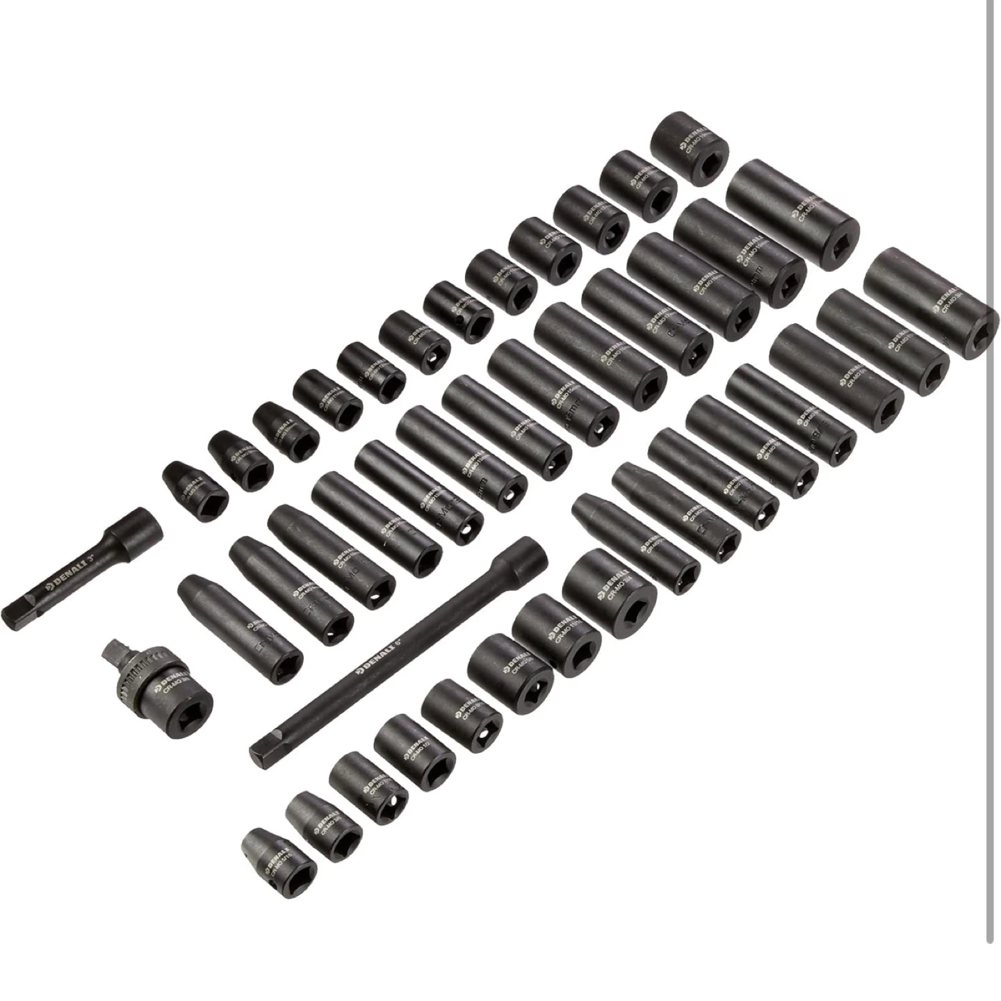 44-Piece 3/8-Inch Drive 6 Point Shallow & Deep Impact Socket Set - photo 2