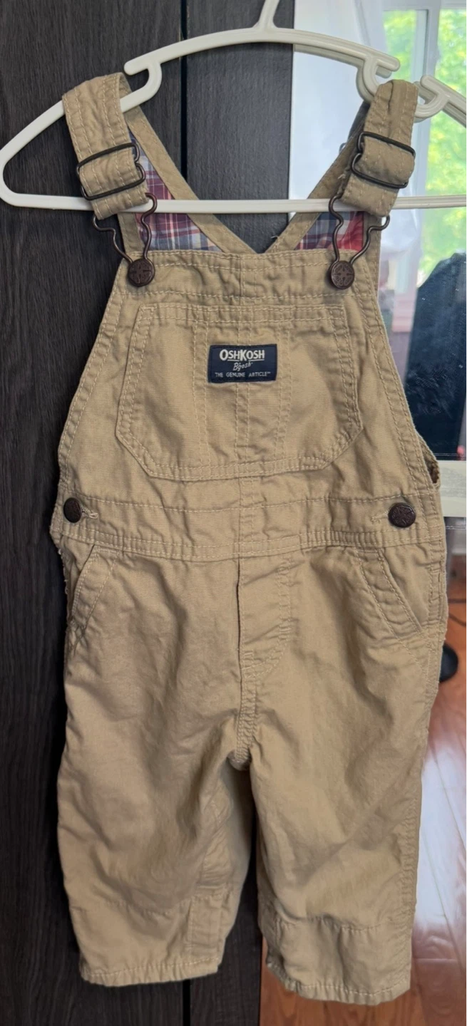 OshKosh B'gosh Tan Overalls - Toddler Size
