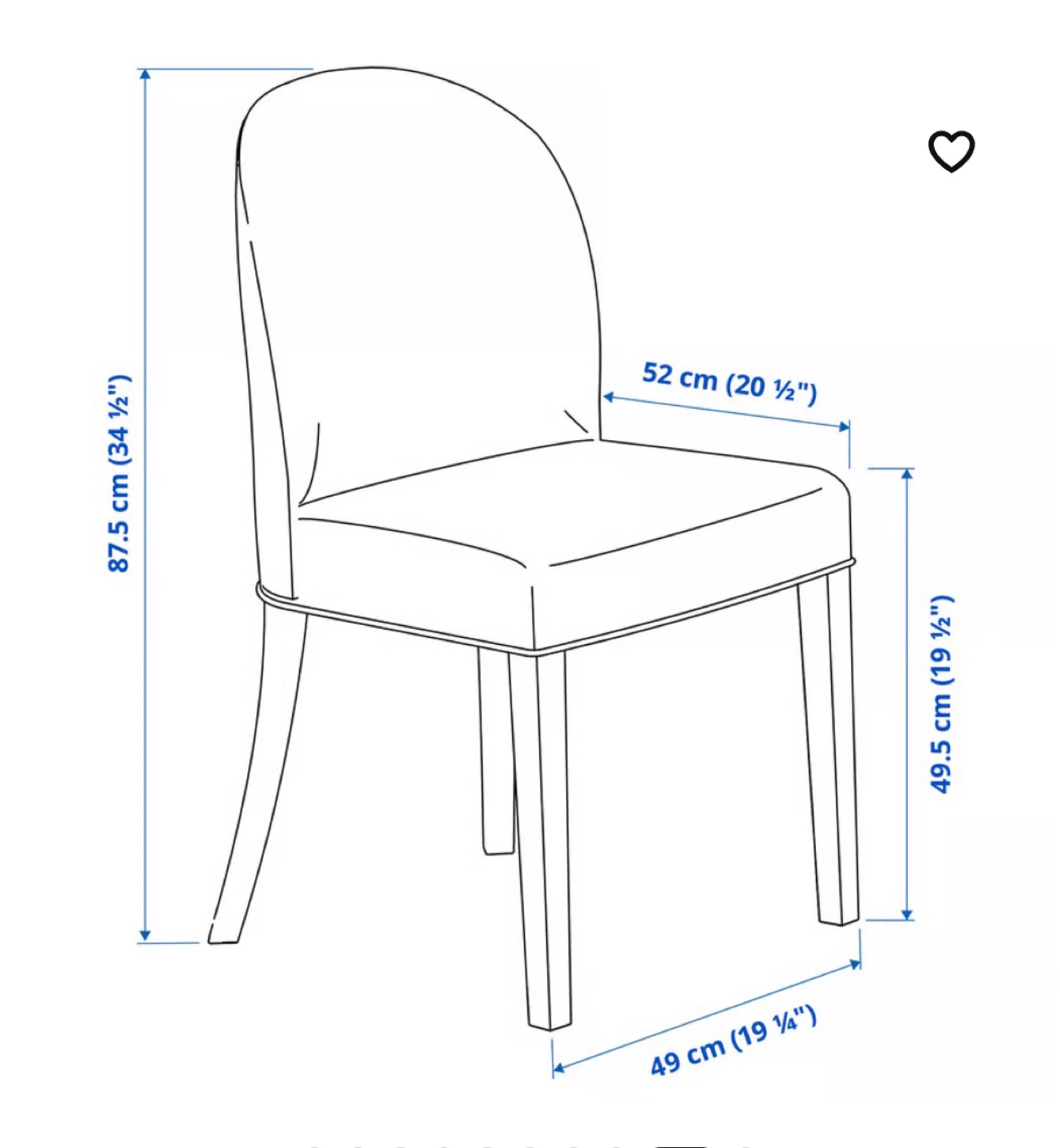 IKEA ROSENTORP Dining Chair set of 4 - photo 5