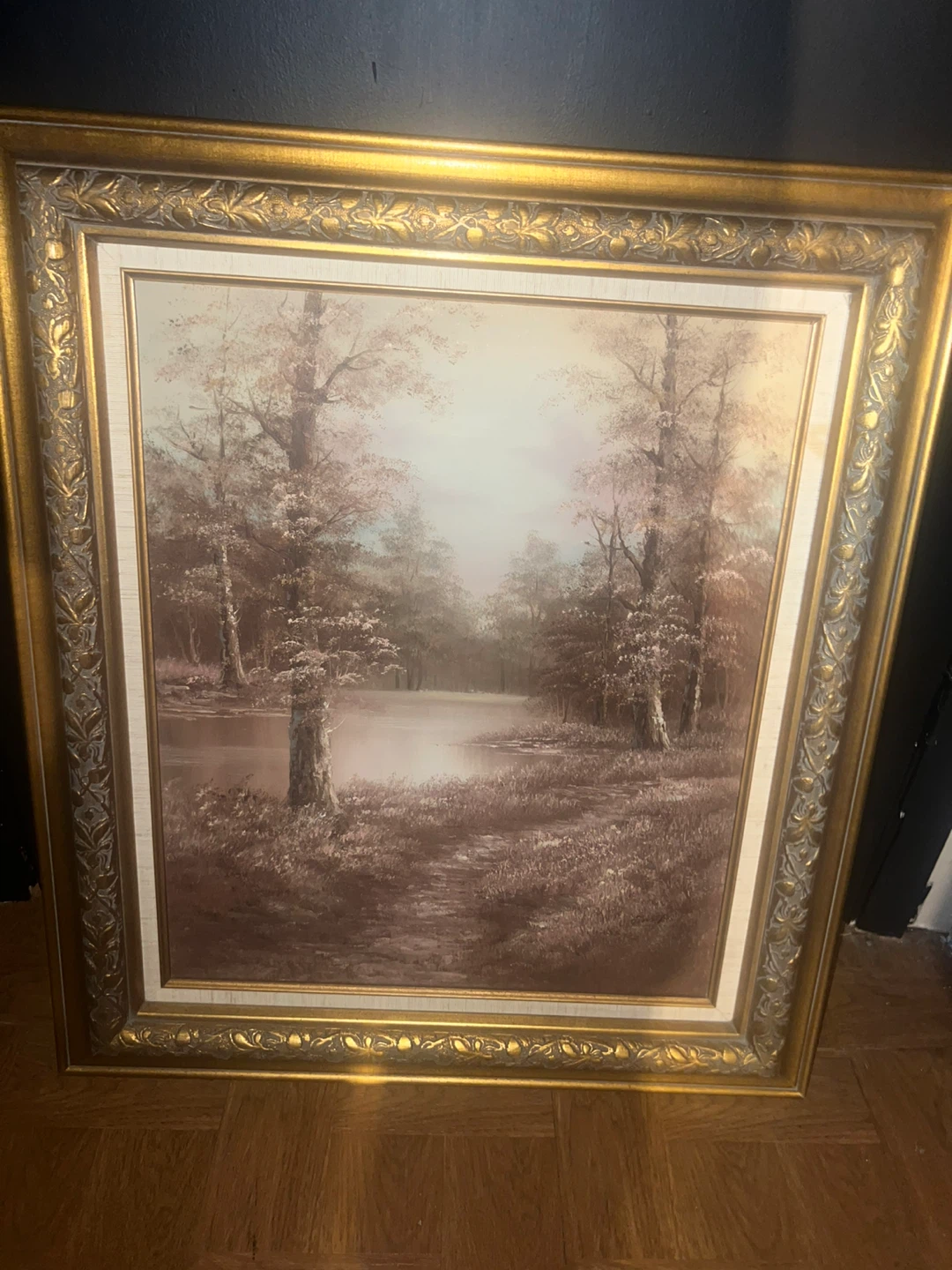 Framed Landscape painting ⚽ - photo 3