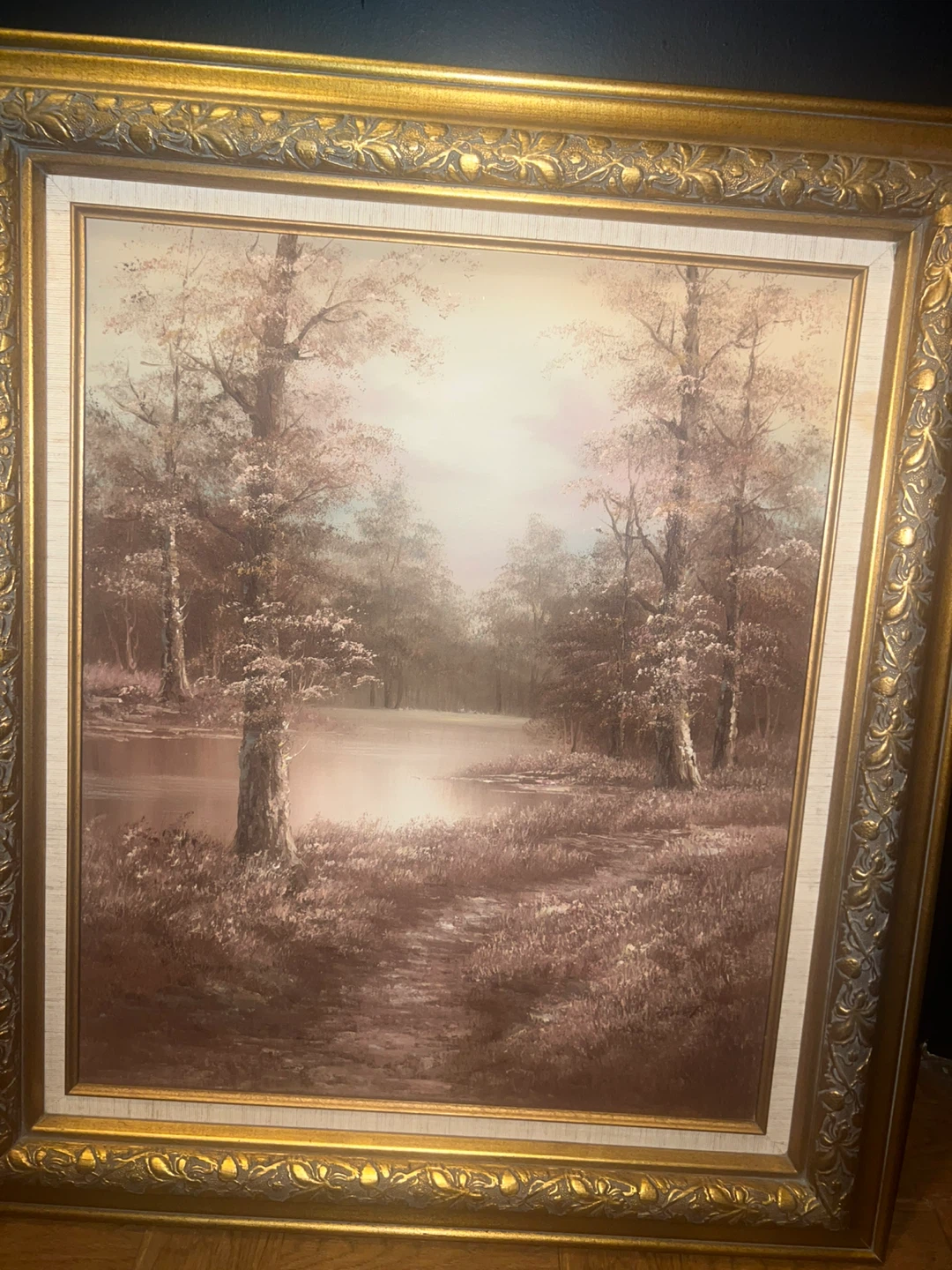Framed Landscape painting ⚽ - photo 2