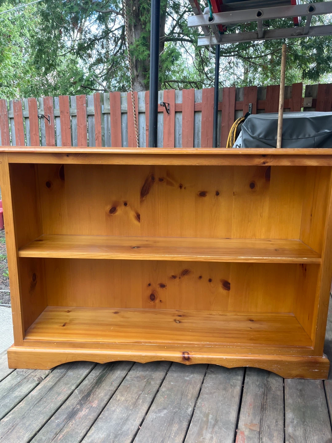 ⚽️Wooden Bookcase with 2 Shelves - photo 2