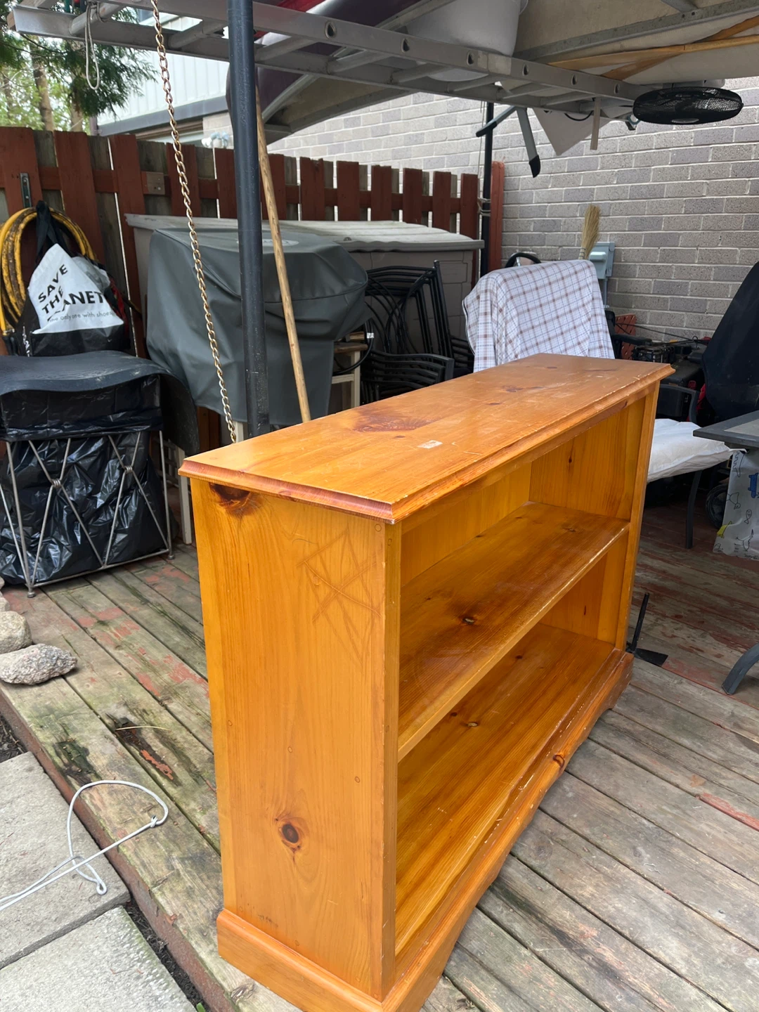⚽️Wooden Bookcase with 2 Shelves