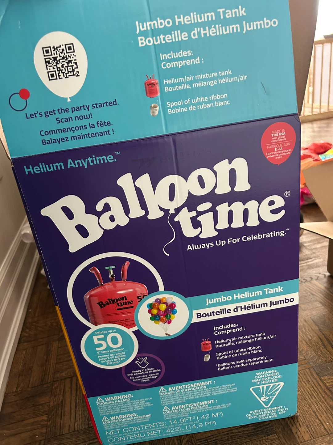 Balloon Time Helium Tank (50% left) and other Party Items - photo 2