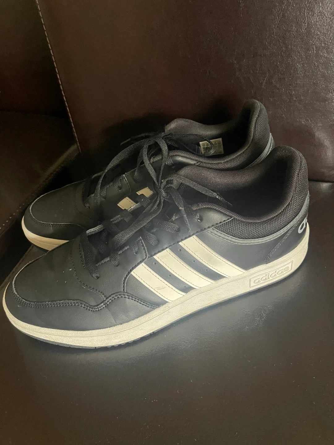 Adidas Men's Black & White Sneakers