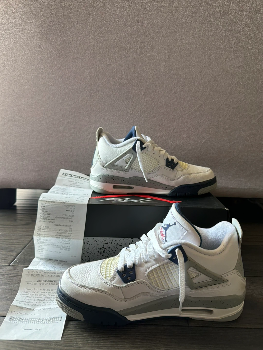 Jordan 4 Retro Midnight Navy Size 6y boys
