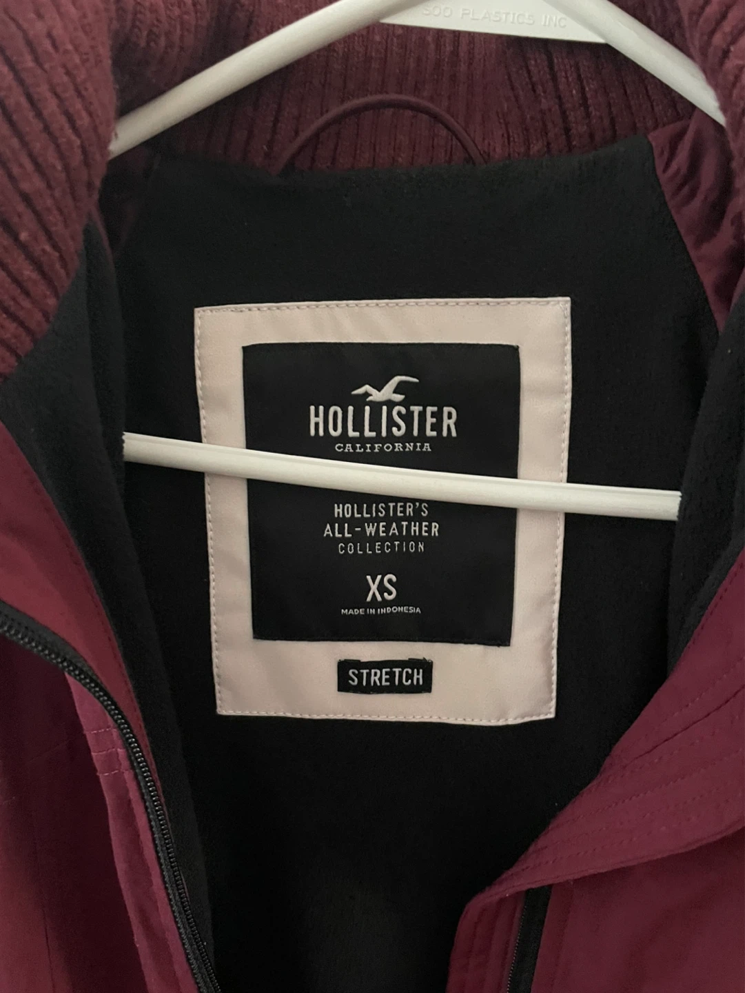 Hollister All-Weather Jacket XS Burgundy - photo 4