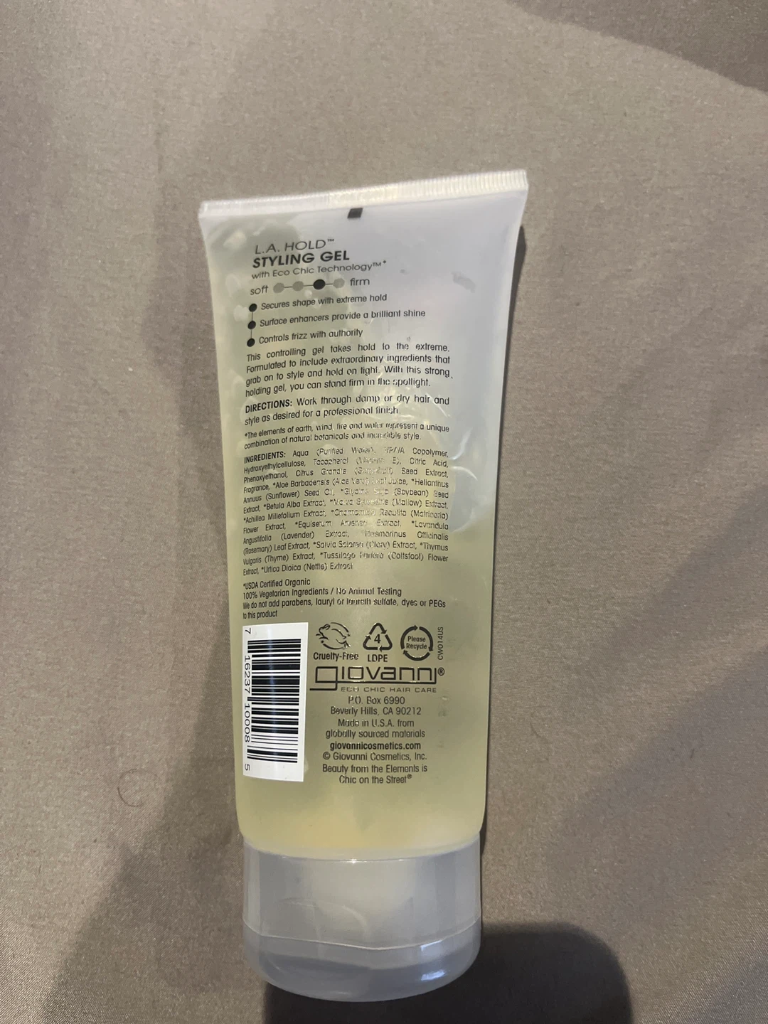 Giovanni L.A. Hold Styling Gel - Firm Hold - photo 2