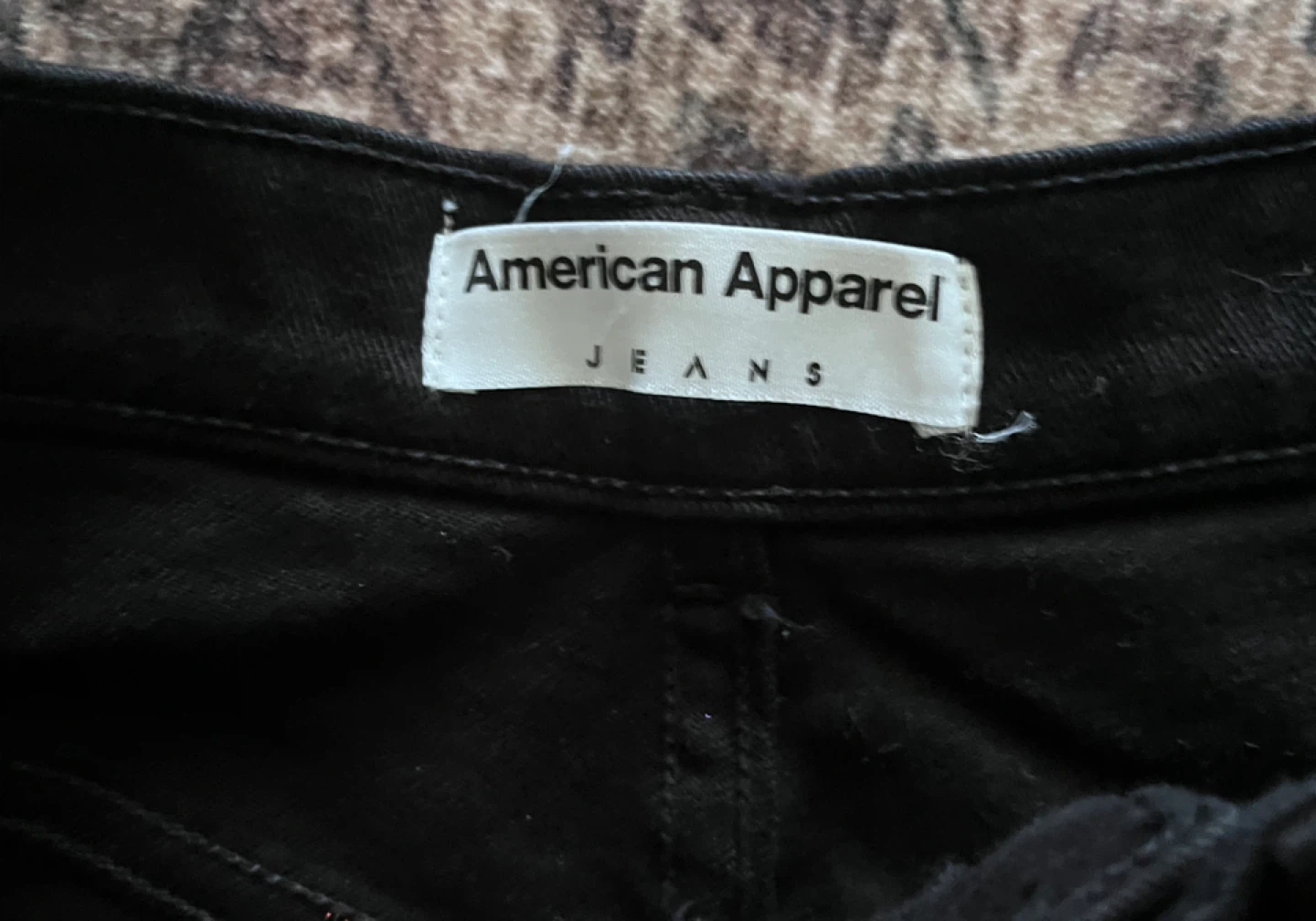 American Apparel Black High-Waisted Denim Shorts - photo 3