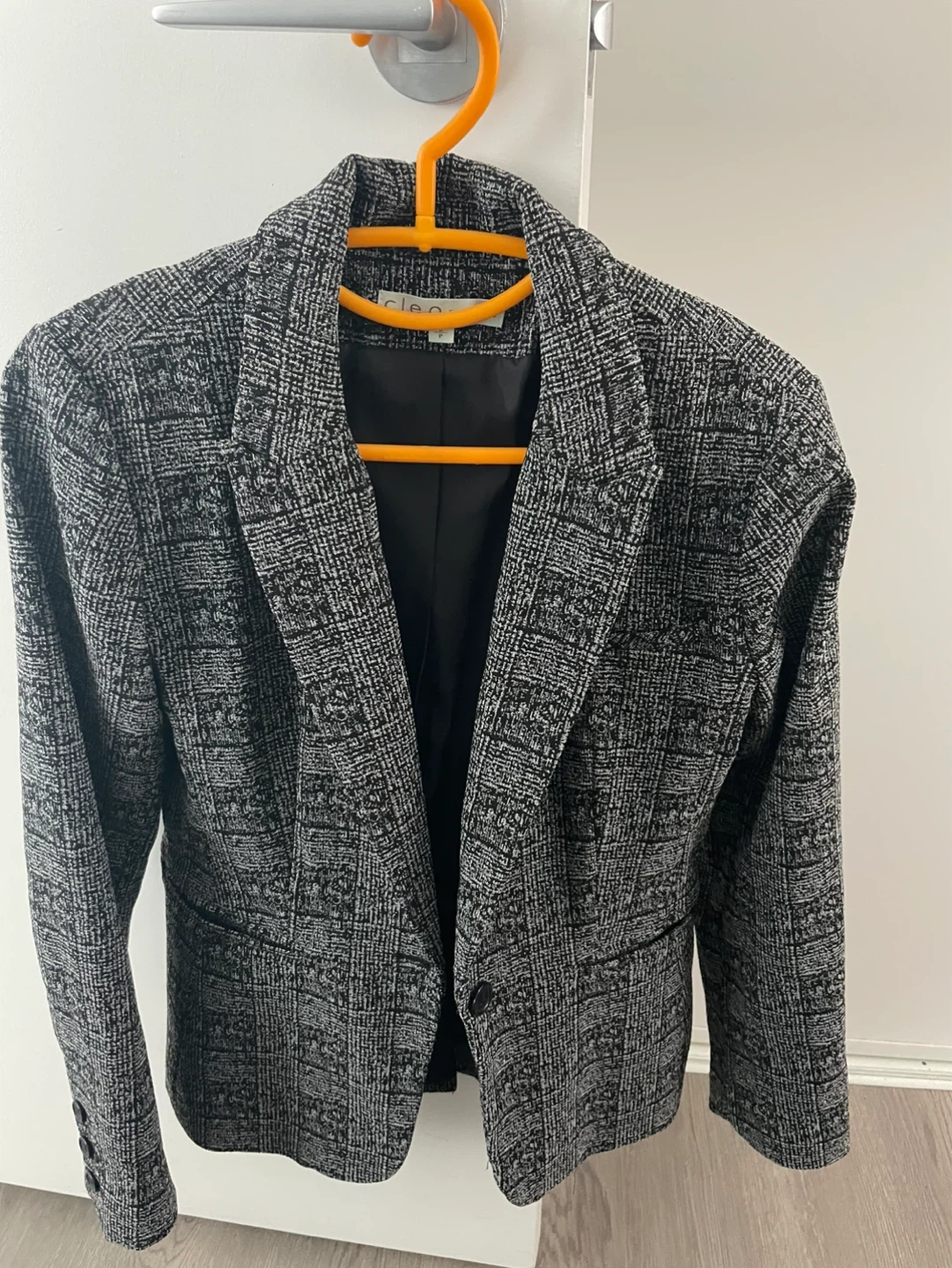 Cleo Petites Black and White  Blazer