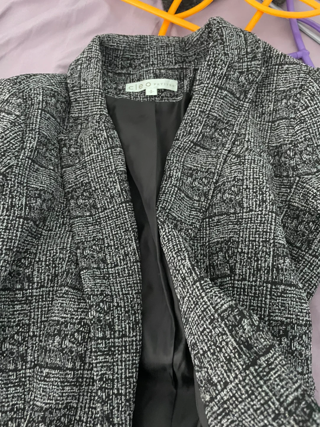 Cleo Petites Black and White  Blazer - photo 4
