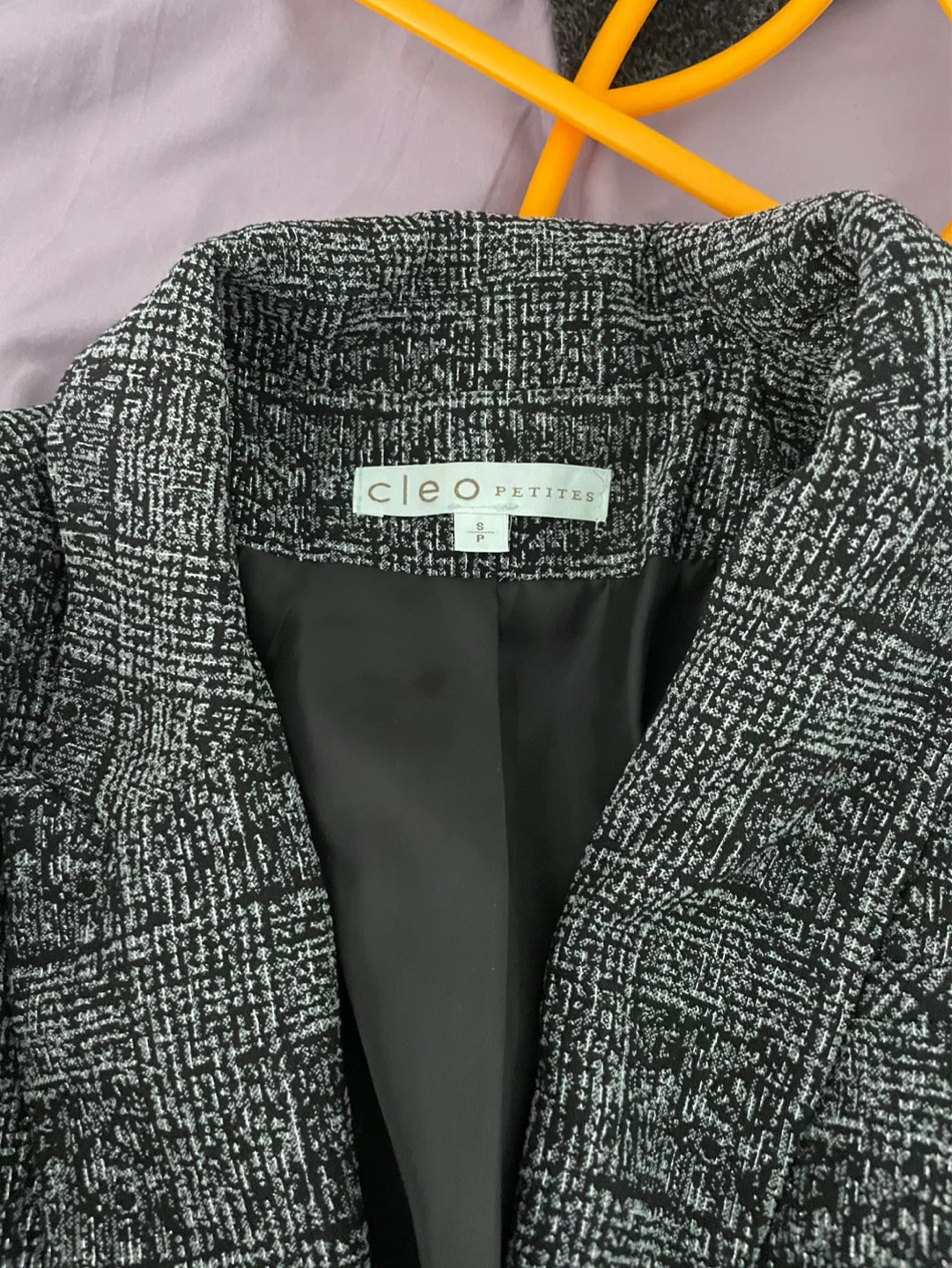 Cleo Petites Black and White  Blazer - photo 5