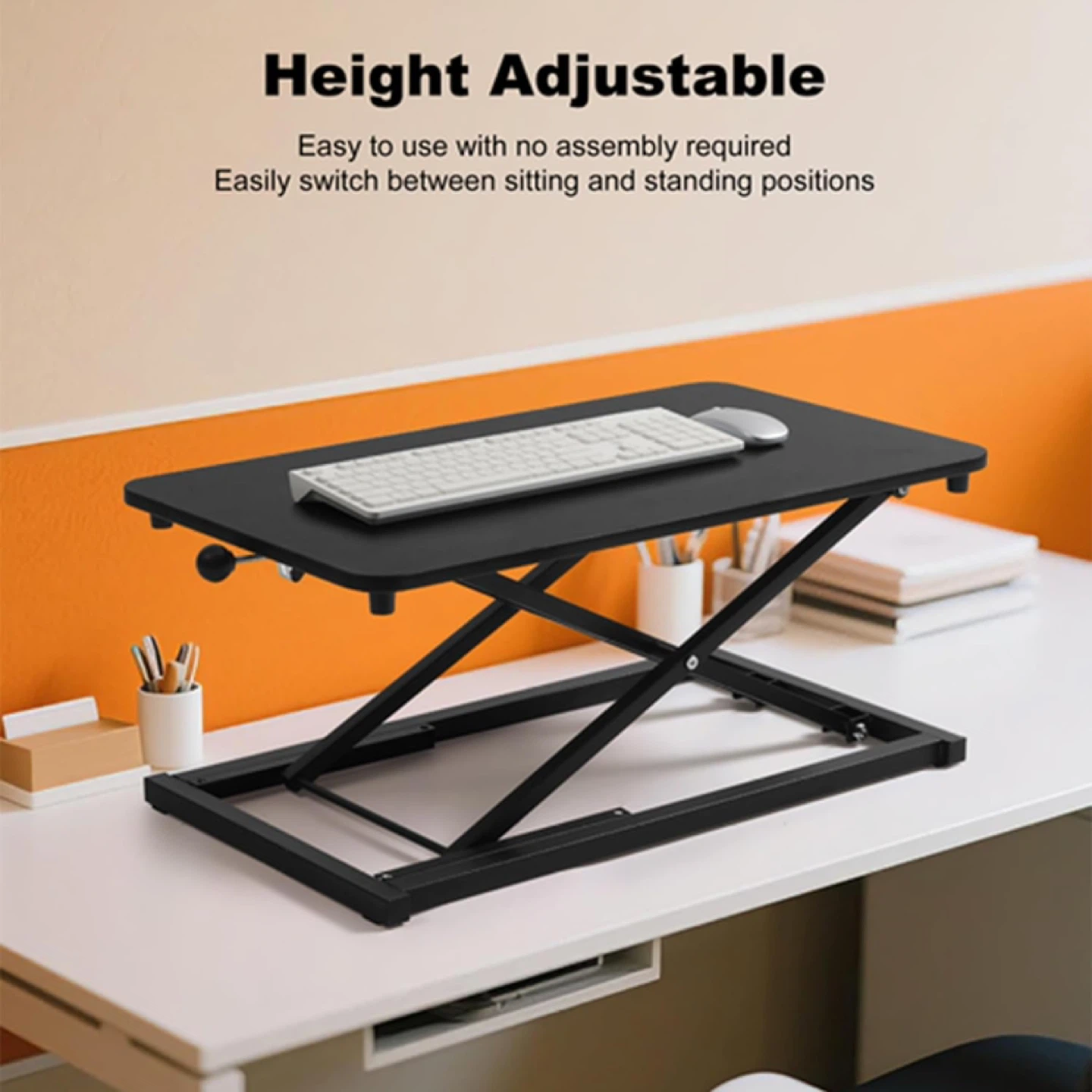 Standing Desk Converter Height Adjustable,Keyboard Riser - photo 2