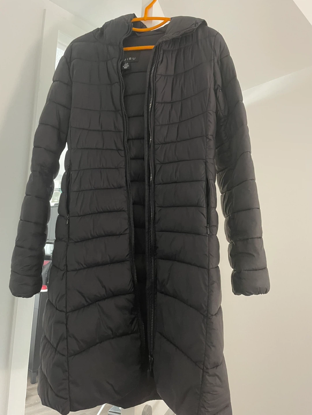 AMISU Black Puffer Coat - photo 2