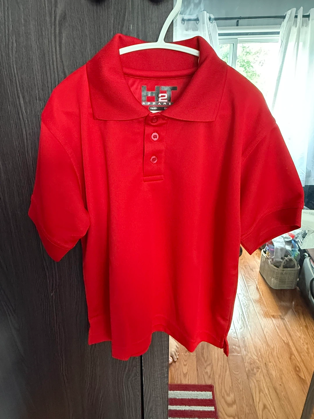H2 Apparel Youth Short Sleeve Red Polo Shirt S/P