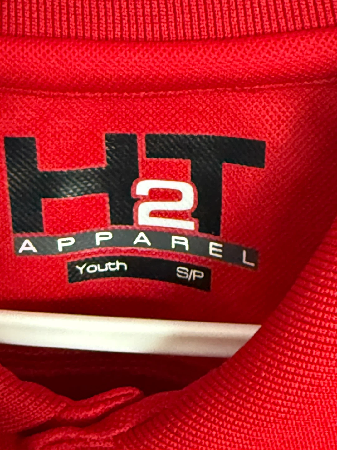 H2 Apparel Youth Short Sleeve Red Polo Shirt S/P - photo 3