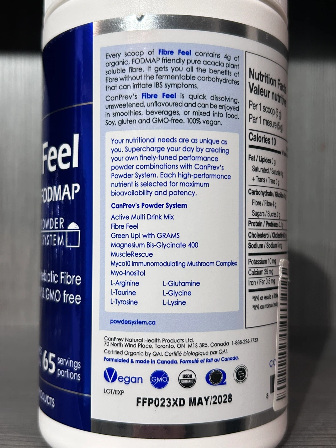 CanPrev Fibre Feel Low Organic Prebiotic Fibre Powder - photo 4