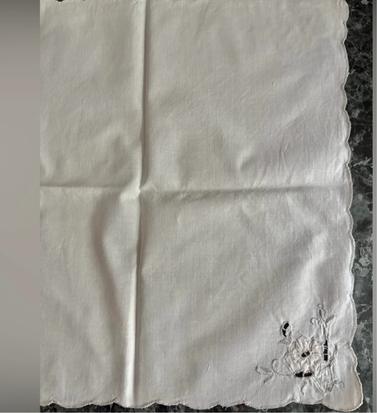 ⚽️Vintage Embroidered Linen Napkins - Set of 3 - photo 4