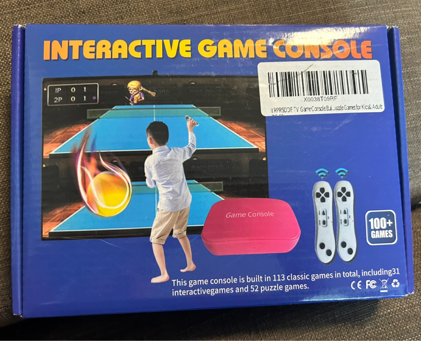 Interactive Game Console with 100+ Games