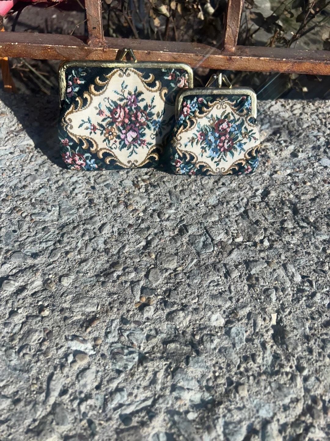 Vintage Floral Tapestry Coin Purse ⚽ - photo 3