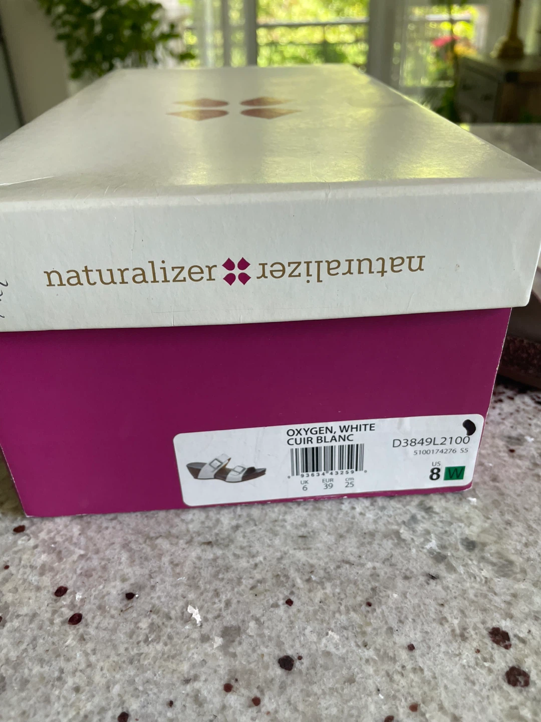 Naturalizer Oxygen Wedge Sandals White Size 8M - photo 3