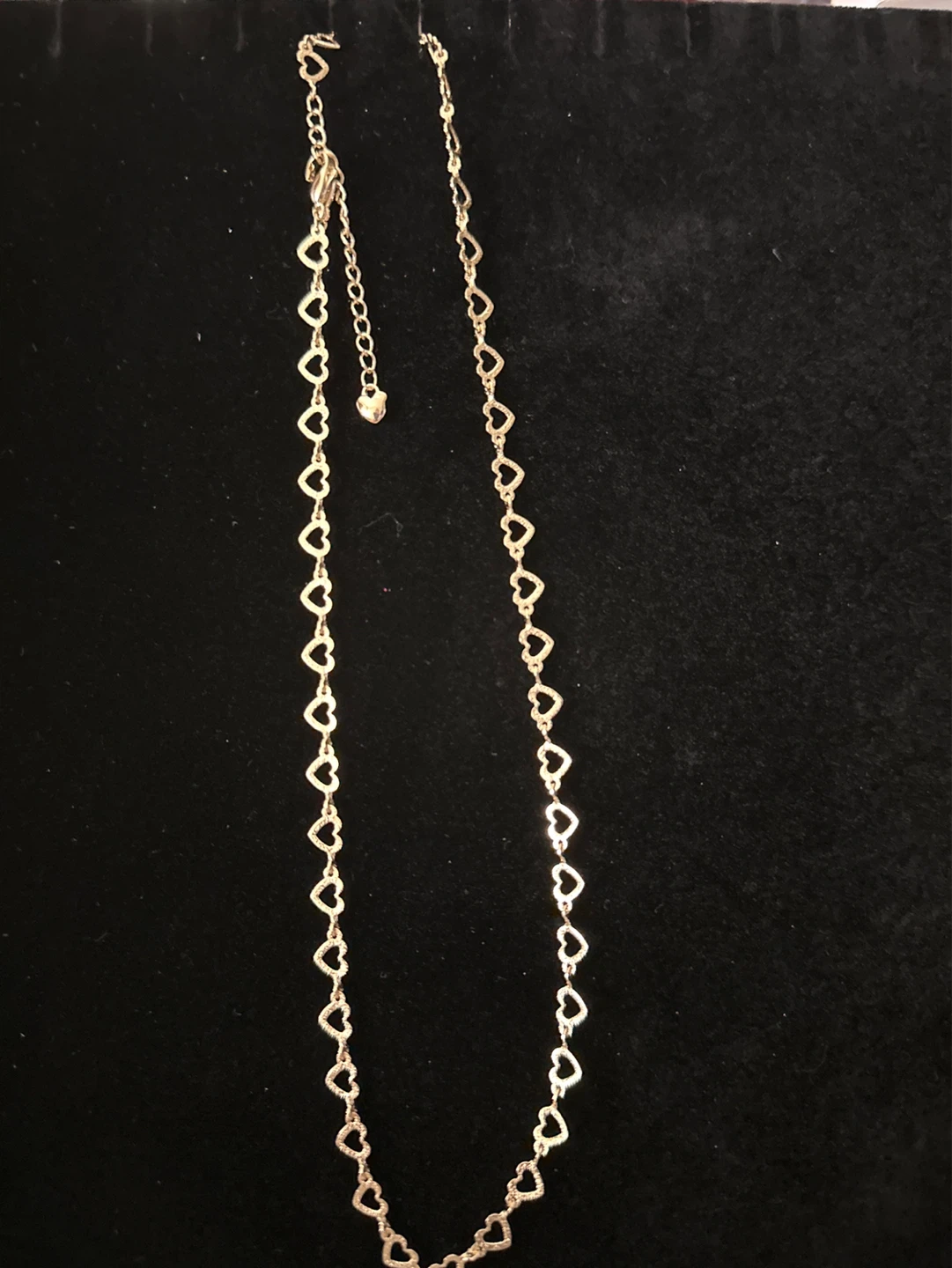 14k Gold laminated Heart Chain Necklace
