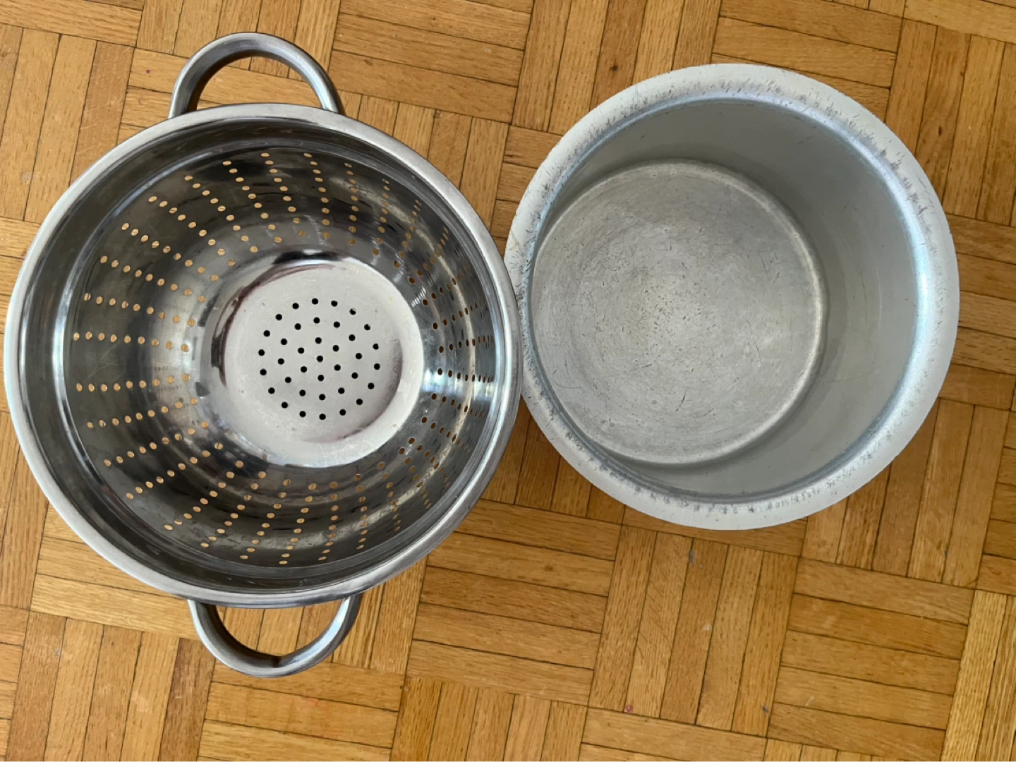 Stainless Steel Colander and Pot Set