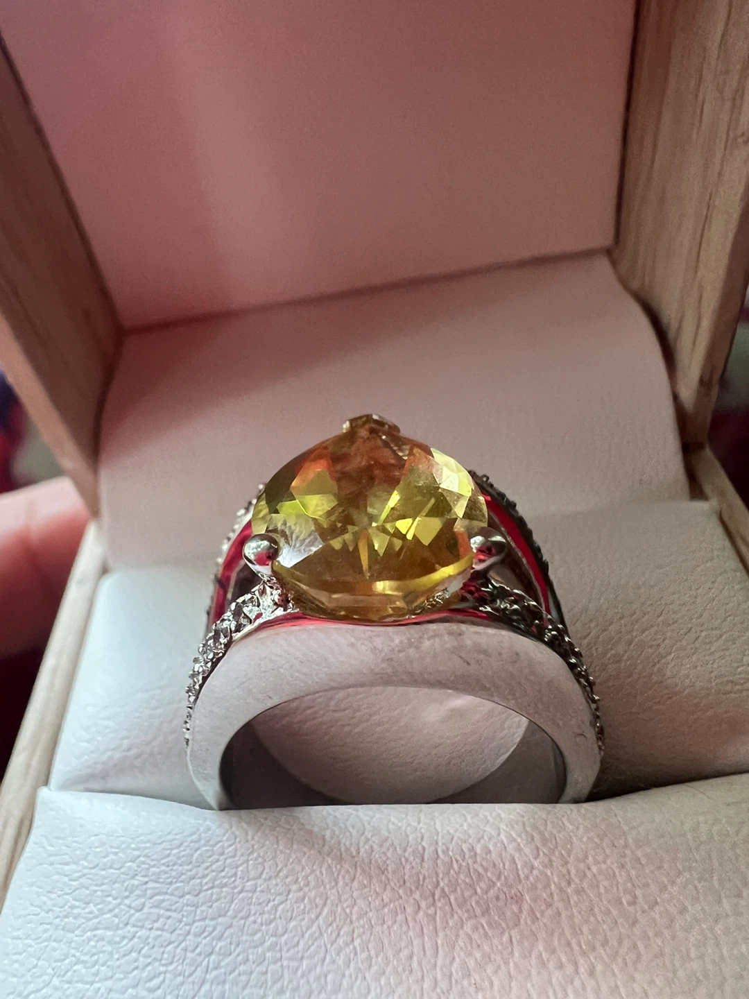 925 Pear Cut citrine  Ring - photo 4