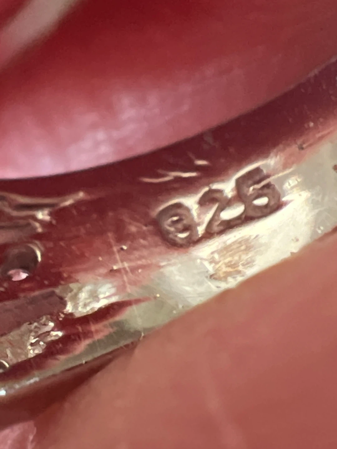 Sterling Silver "925" Ring with Red Stone - photo 5