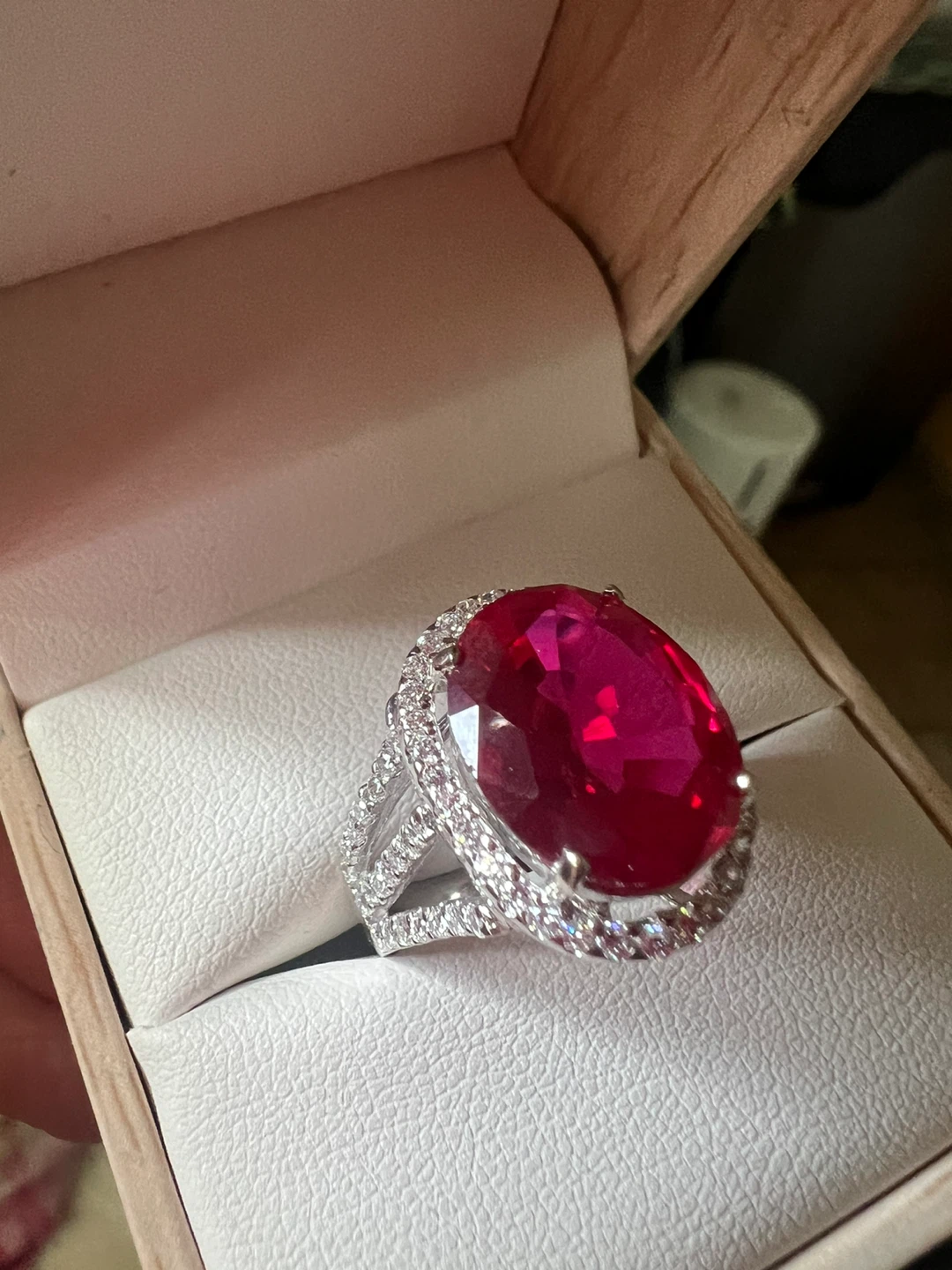 Sterling Silver "925" Ring with Red Stone - photo 4