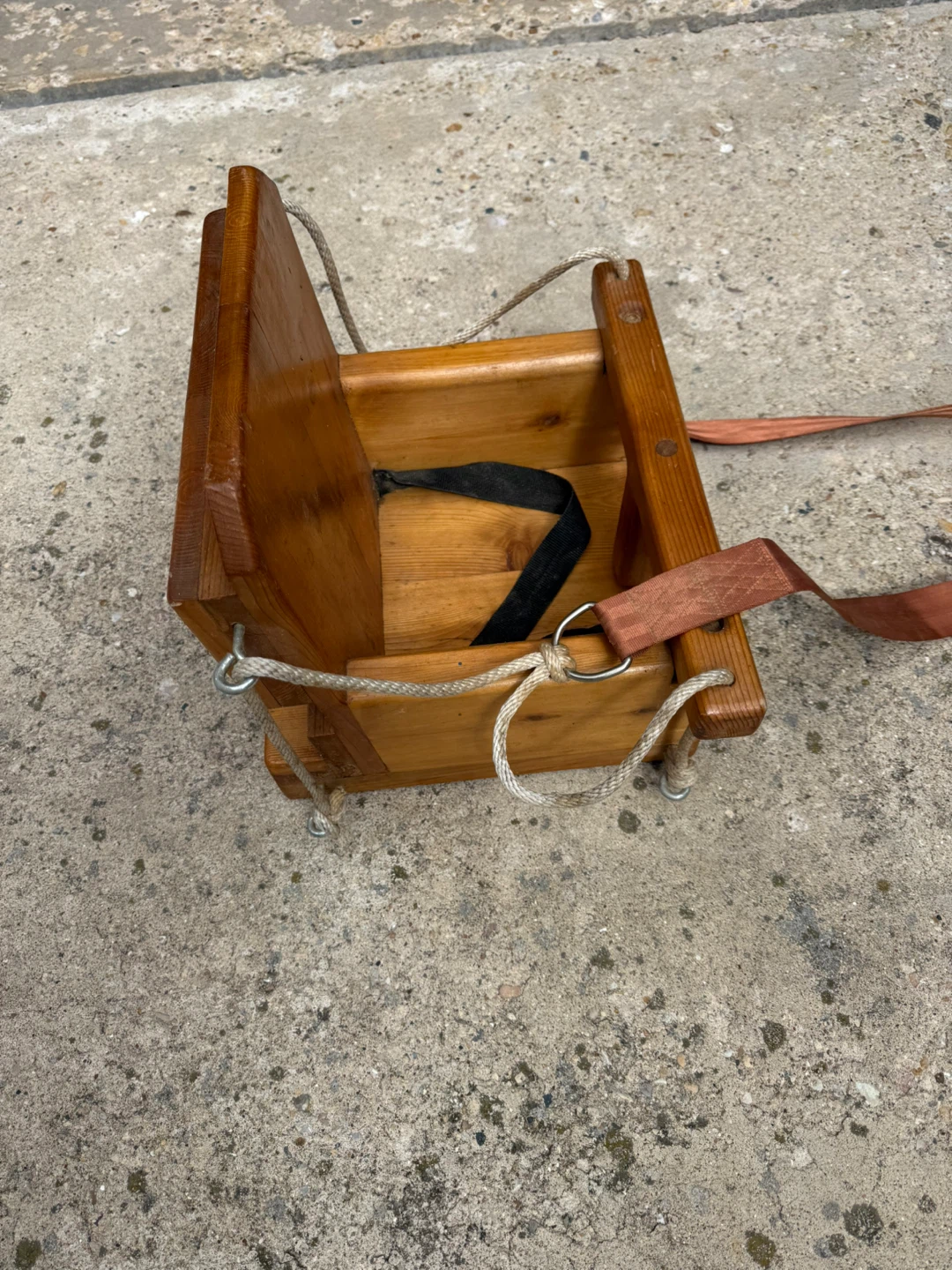 Vintage Wooden High Chair Swing - photo 5