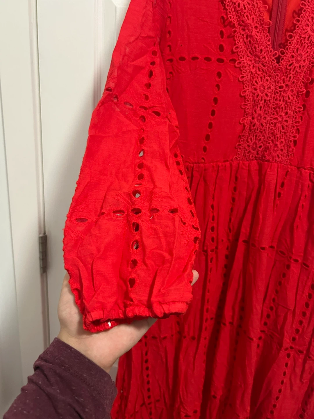 Embroidered eyelet women long dress - photo 3